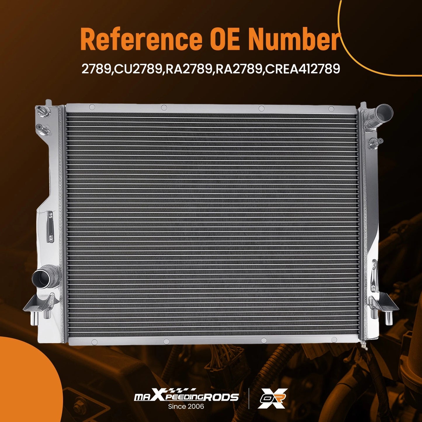 3 Row Radiator for Ford Mustang 2005-2013 (V6 3.7L/4.0L)
