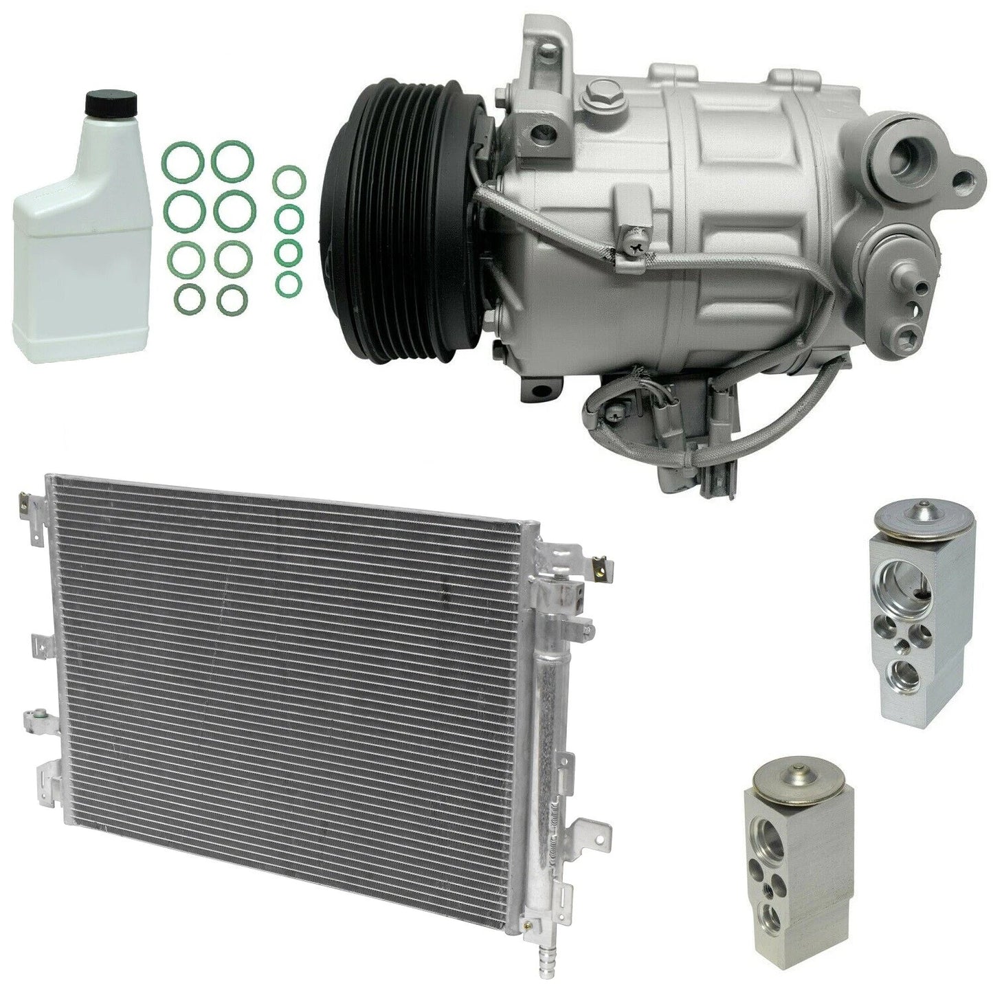 AC Compressor Kit Replacement With Condenser for Honda Accord (2003–2007)