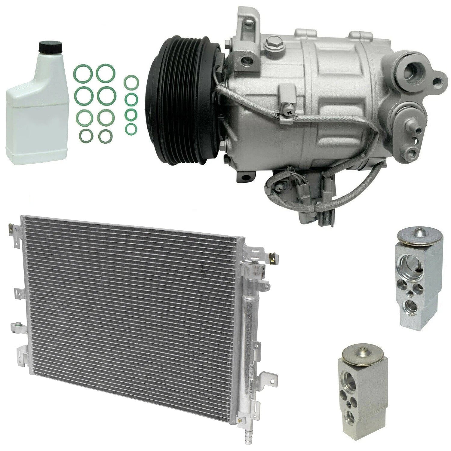 AC Compressor Kit Replacement With Condenser for Honda Accord (2003–2007)