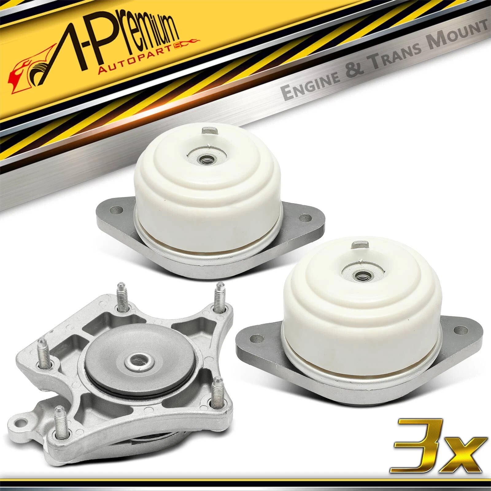 3X Engine Motor & Transmission Mount for Mercedes-Benz C350 (2008–2011)
