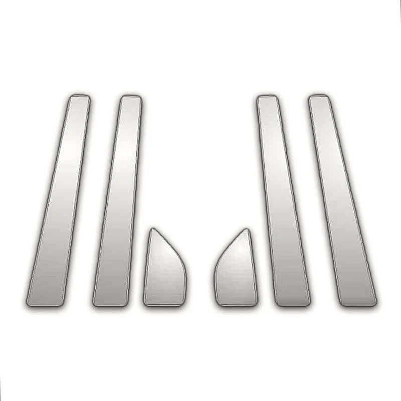 6Pc Chrome Pillar Post Covers Replacement for Mercury LS (1999–2009)