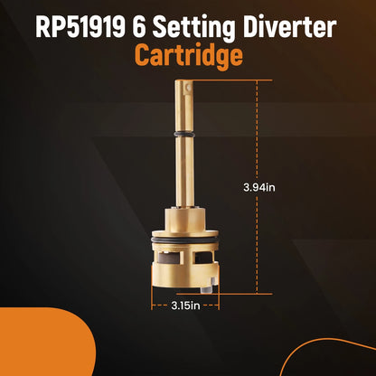 Cartridge for Delta R10000–R22000 Shower Valve (Gold) (RP51919)