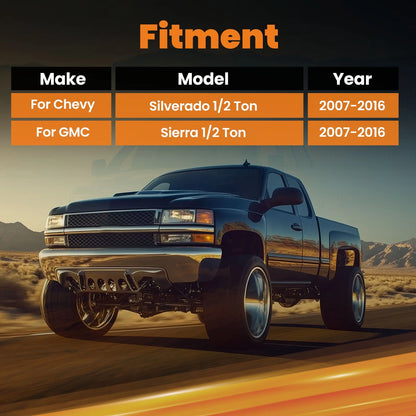 2"-3" Suspension Lowering Drop Shackles for Chevy Silverado 1500 (1988–2018)