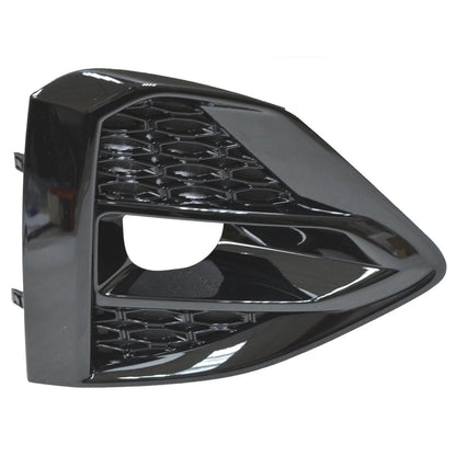 Replacement Black Painted ABS Plastic Front Passenger Side Fog Light Bezel