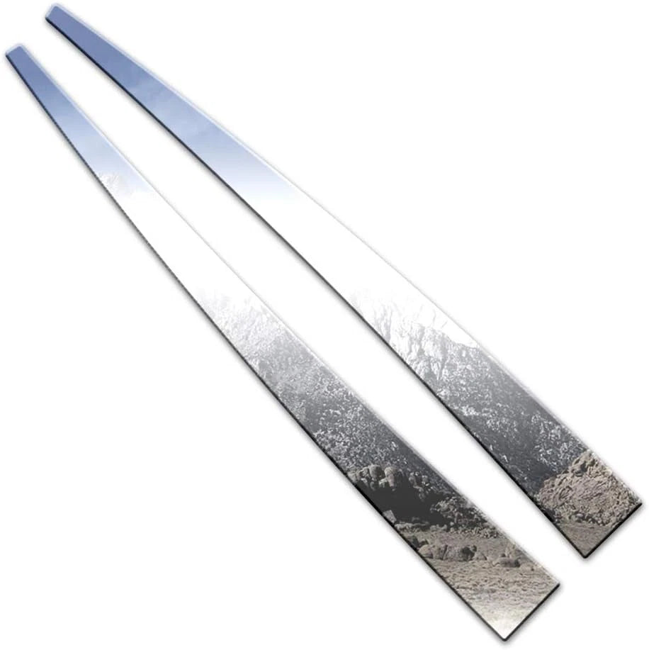 2PC Chrome Hood Accent Trim Luxury FX for 2006–2009 Hummer H3