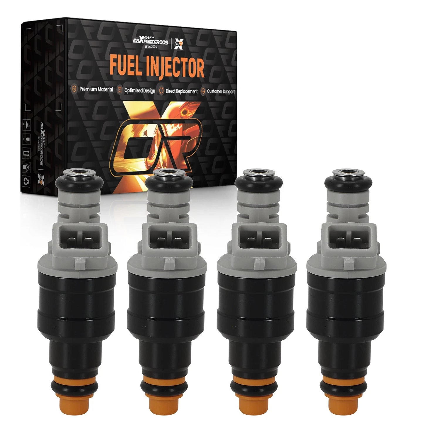 4pcs Fuel Injector Set for Ford Aerostar Tempo Mustang 2.3L (1986–1993)