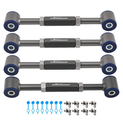 4x Adjustable Rear Camber Toe Arms Kit for Honda Accord (1998–2002)