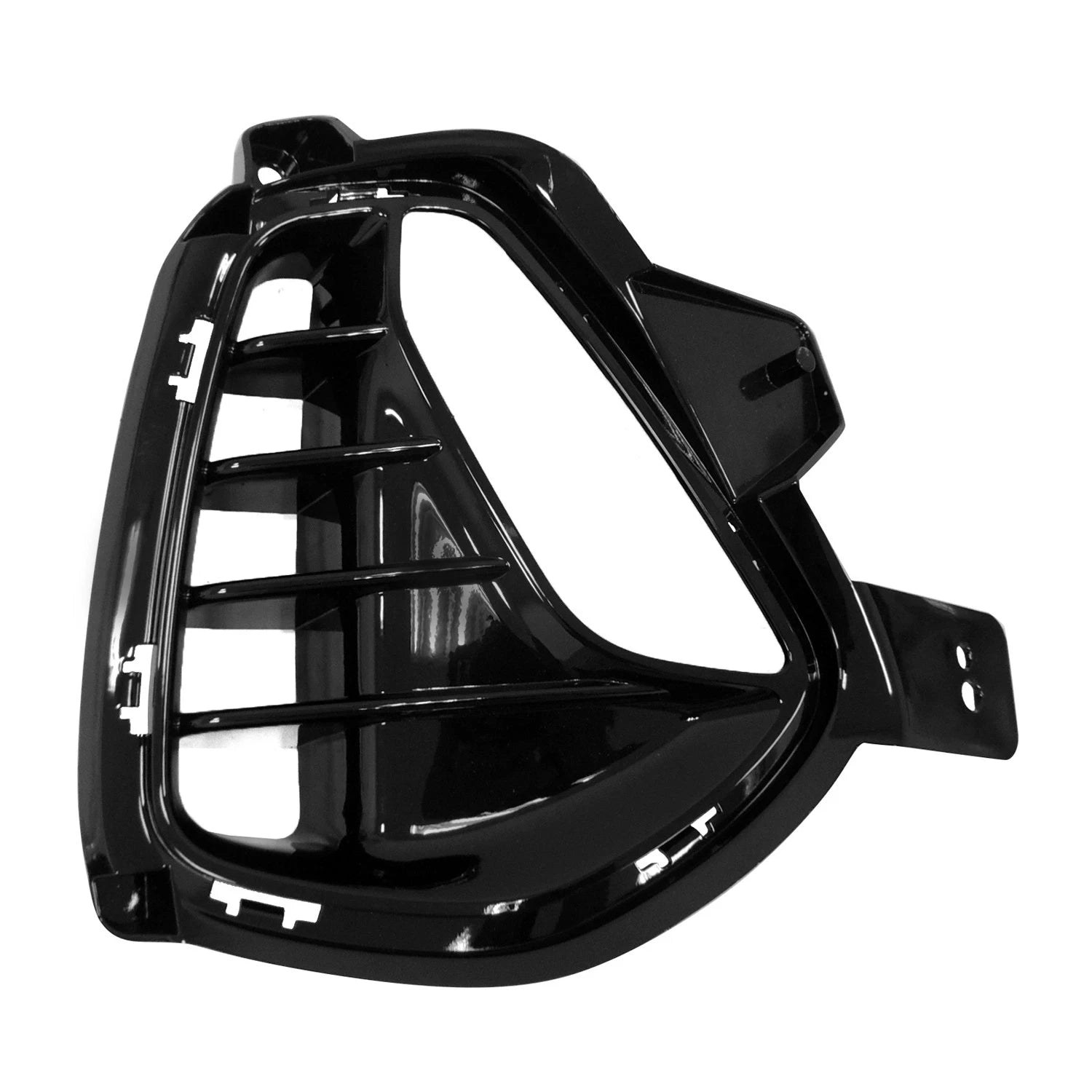 Replacement Black Polypropylene Front Passenger Side Fog Light Bezel w/o N-Line