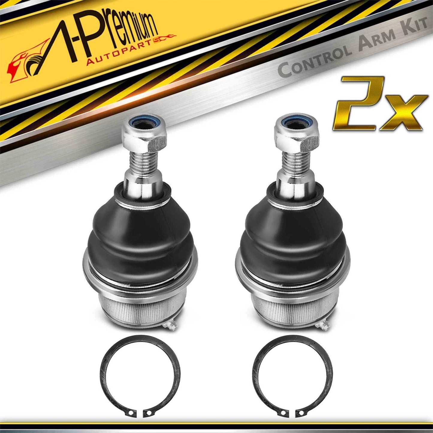 2X Front Lower Ball Joint for Chevrolet Silverado 2500HD 3500HD (2001–2019)