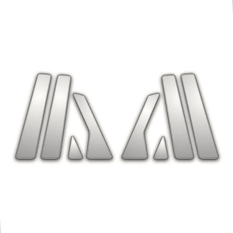 Chrome Pillar Post Covers 8pc for Jaguar XJ (2011–2019)