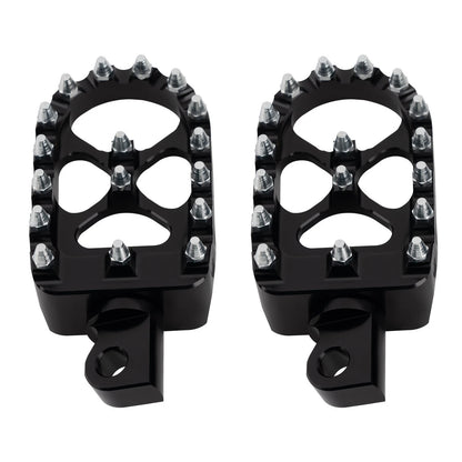 CNC Wide Foot Pegs for Harley Iron 883 2009–2017 (Rotating MX Chopper Bobber)