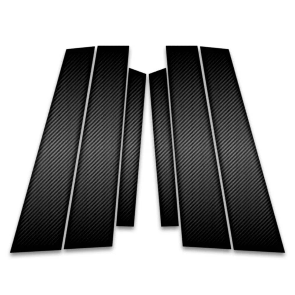 6pc Carbon Fiber Pillar Post Covers for 2006-2008 Volkswagen Passat