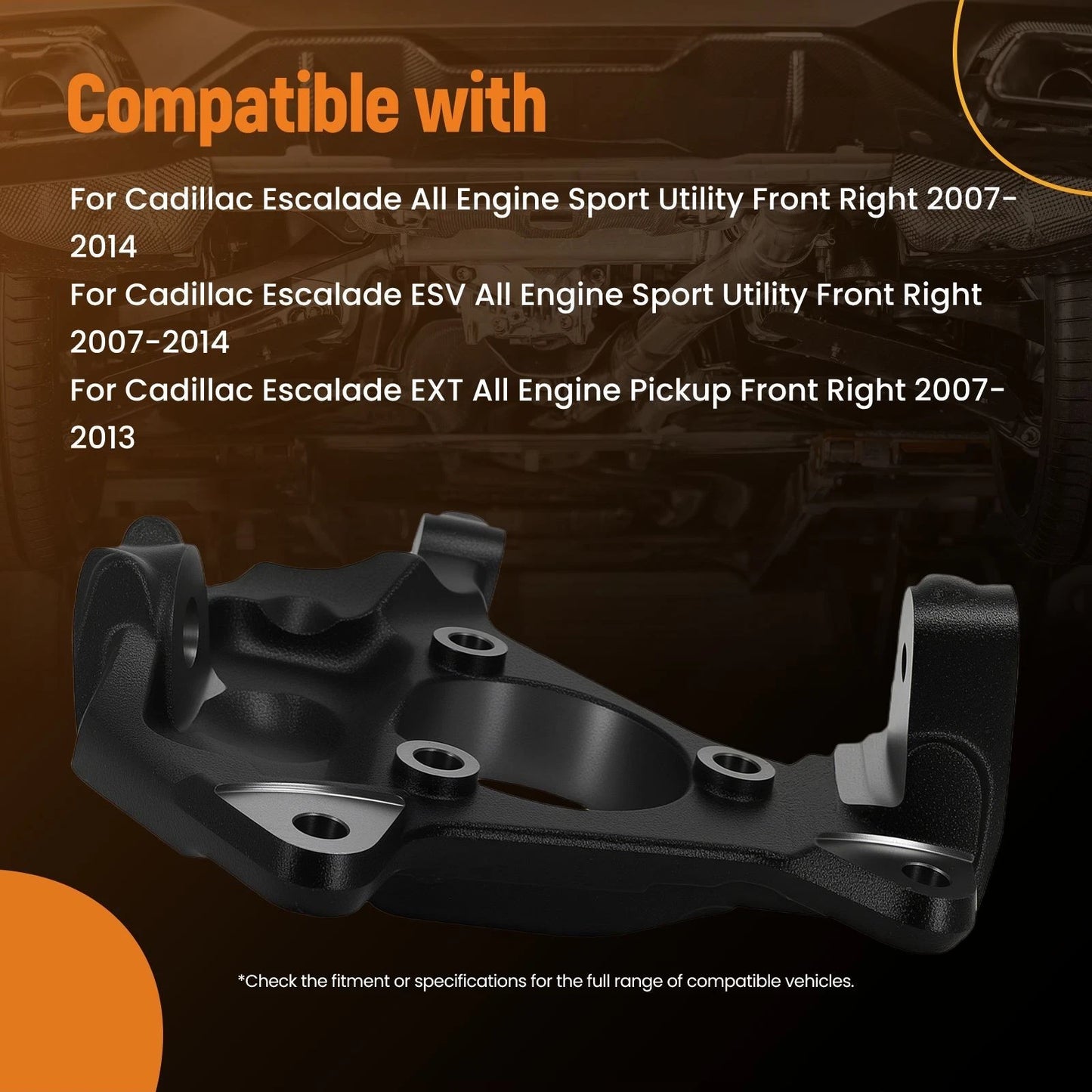 Front Right Steering Knuckle Assembly for Chevrolet Avalanche Tahoe (2007–2013)
