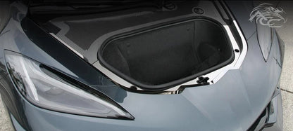 Front Nose Cap Polished Stainless Steel 4pc for Chevrolet Corvette C8 (2020–2021)