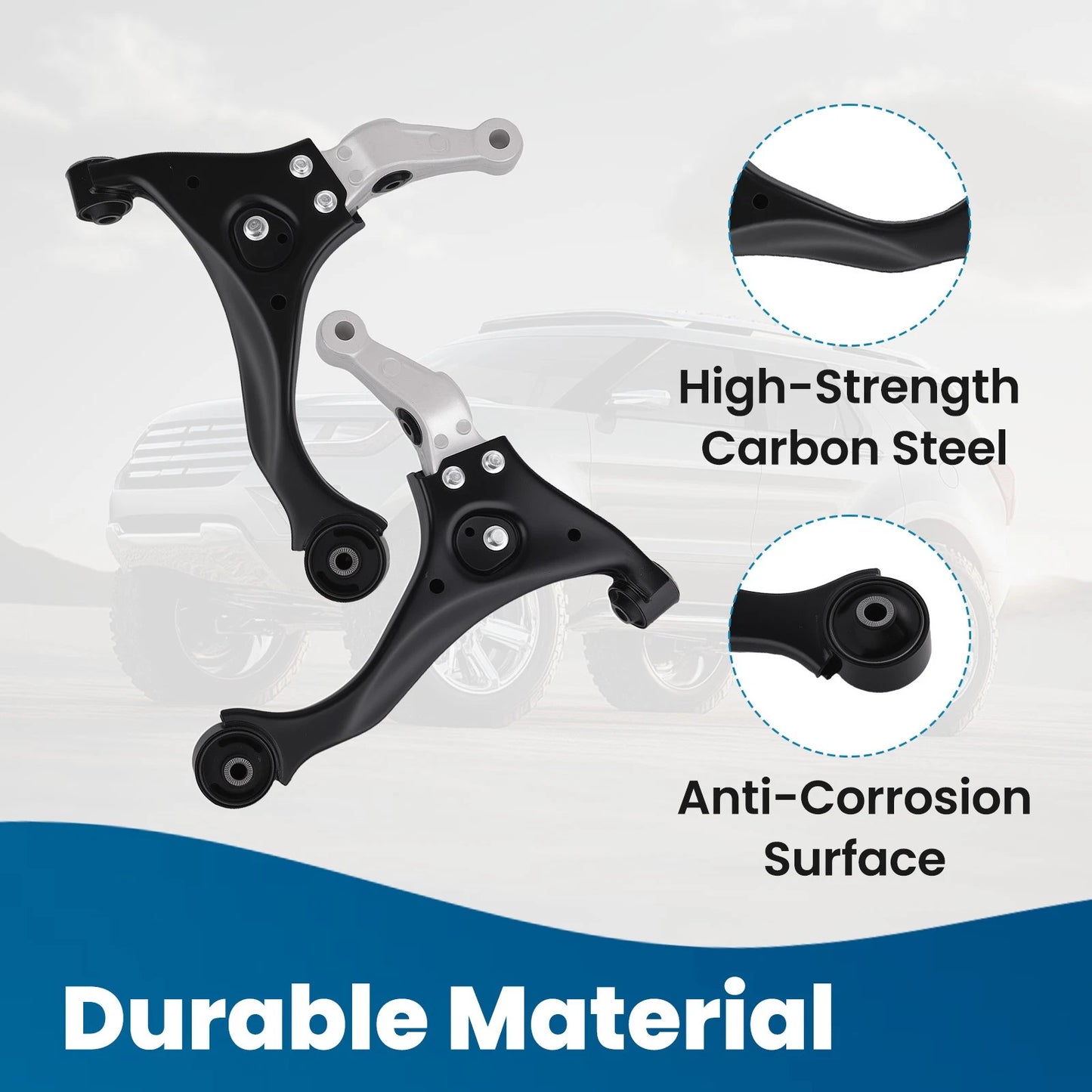 Front Lower Control Arms with Ball Joint Assembly for Hyundai Sonata (2006–2010)