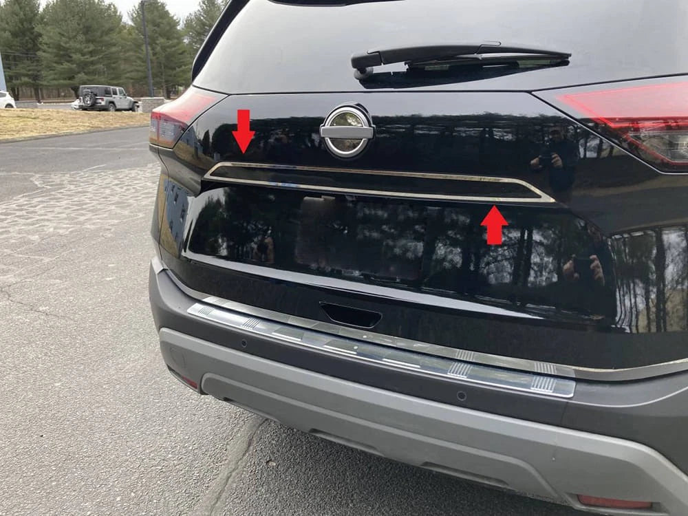 1pc Luxury FX Polished License Bar for 2021-2025 Nissan Rogue w/o Sport