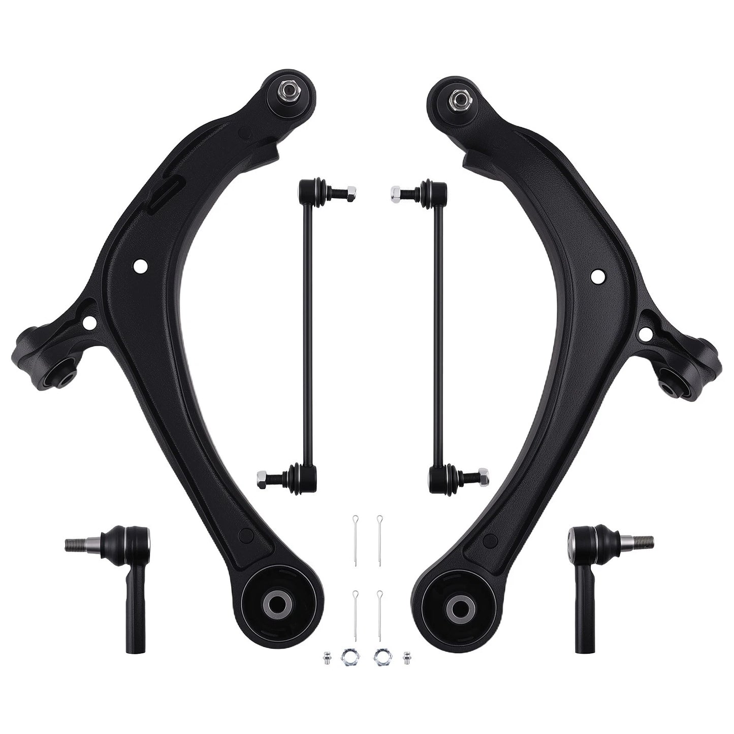 Front Suspension Lower Control Arms & Tie Rods Kit for 2011–2017 Honda Odyssey