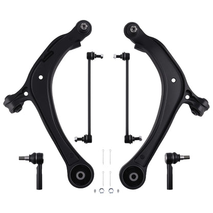 Front Suspension Lower Control Arms & Tie Rods Kit for 2011–2017 Honda Odyssey