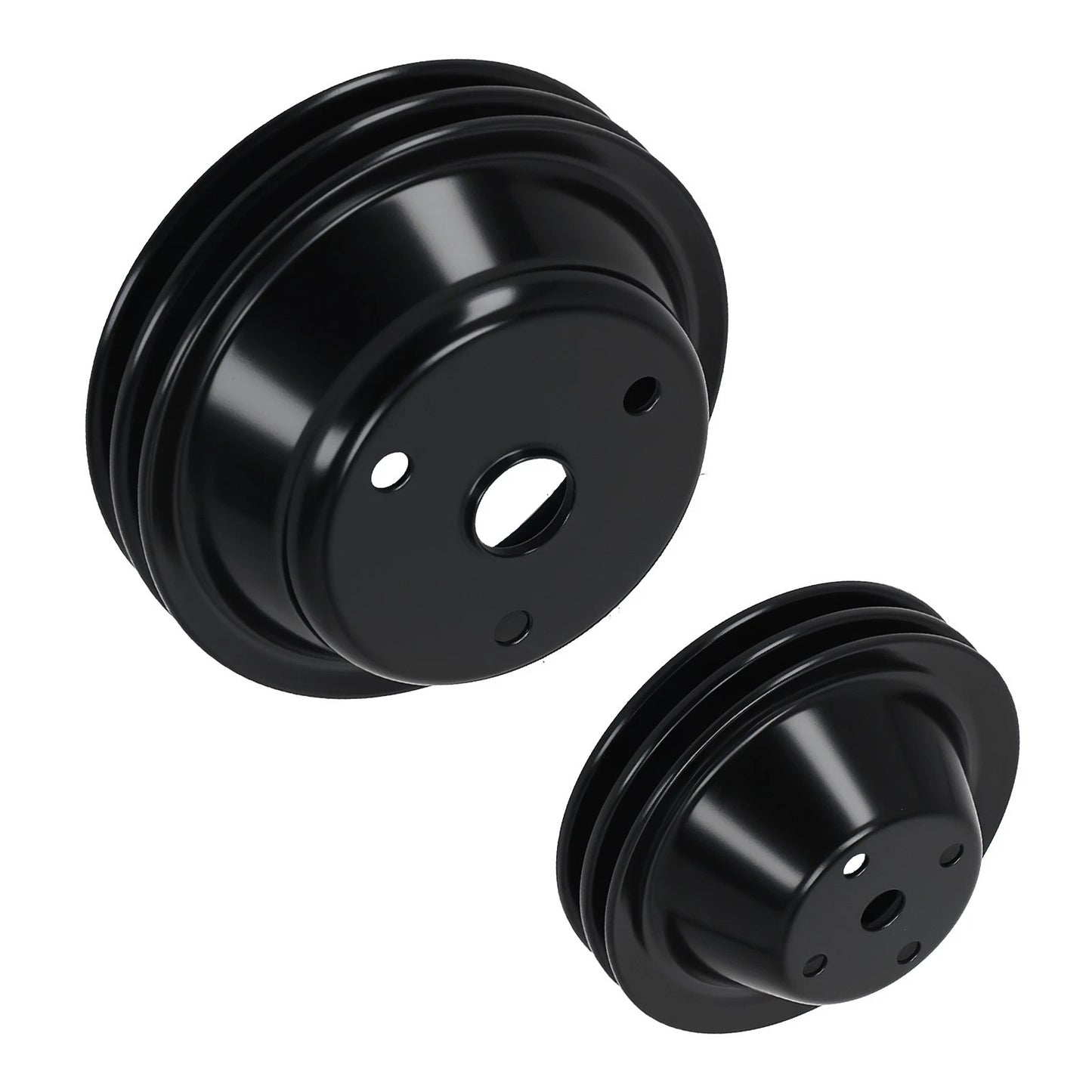 Long Water Pump & Crankshaft Pulley for Chevrolet Small Block (SBC) 1955-1970