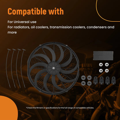 Electric Cooling System Fan for Universal Fit (3000–2250 CFM) (120W) 2019–2024