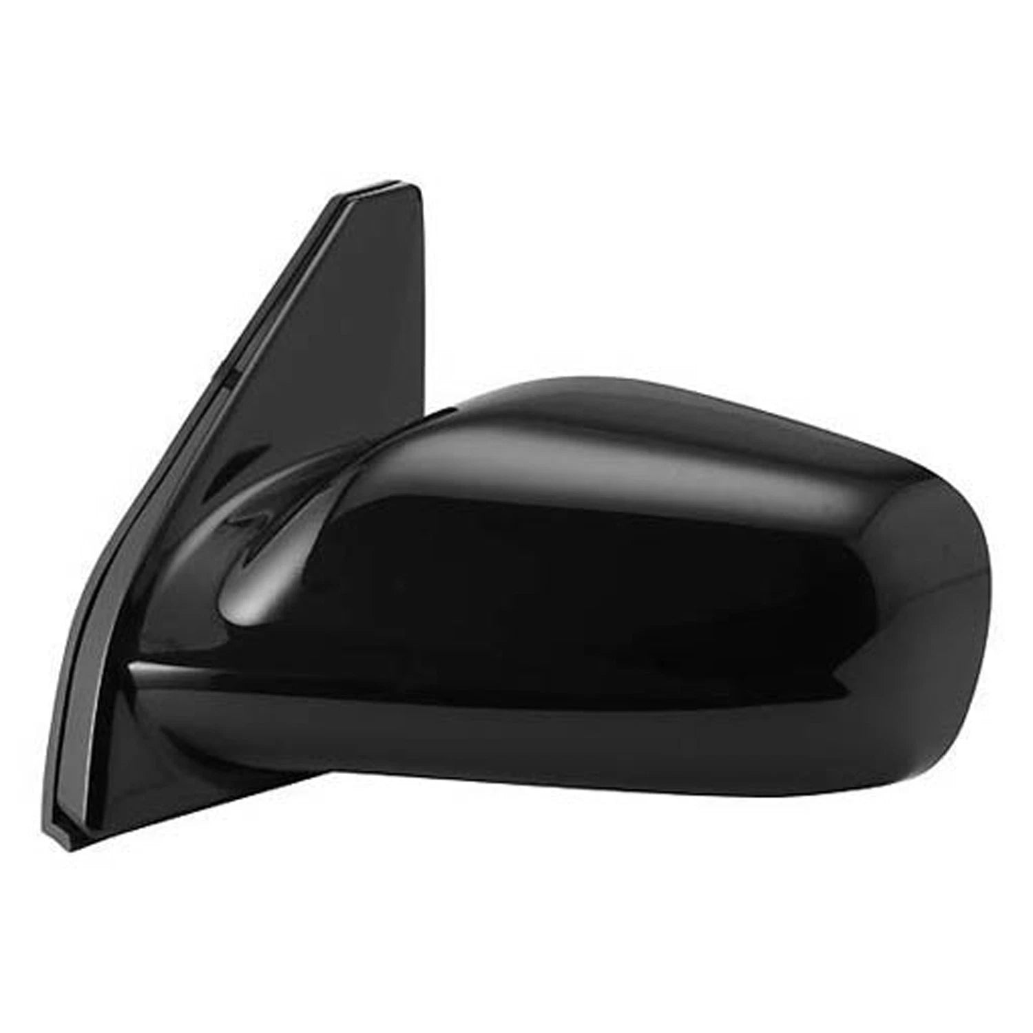 Replacement Black Gloss/Ready to Paint Driver Side Manual Door Mirror