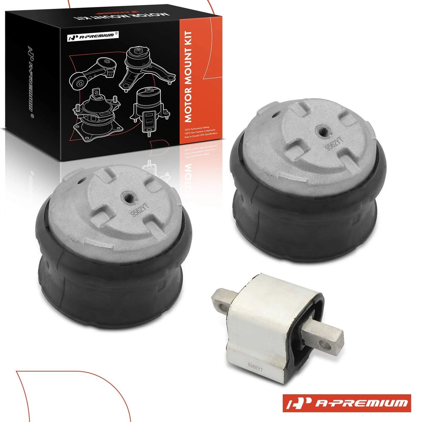 3X Engine & Transmission Mount for Mercedes-Benz C32 AMG E550 (2001–2006)