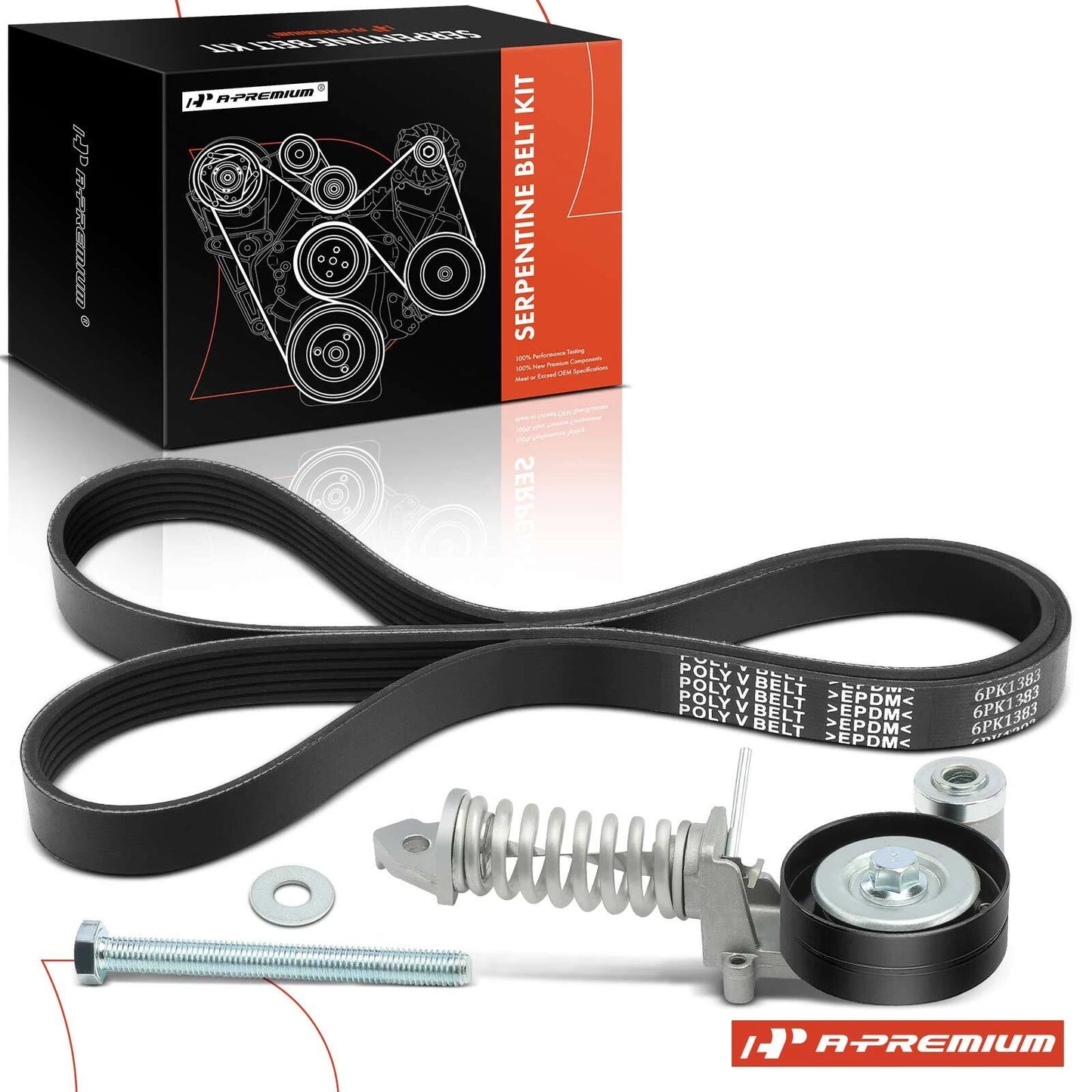 3X Serpentine Belt Drive Component Kit for Buick Encore, Chevy Sonic (2013–2020)