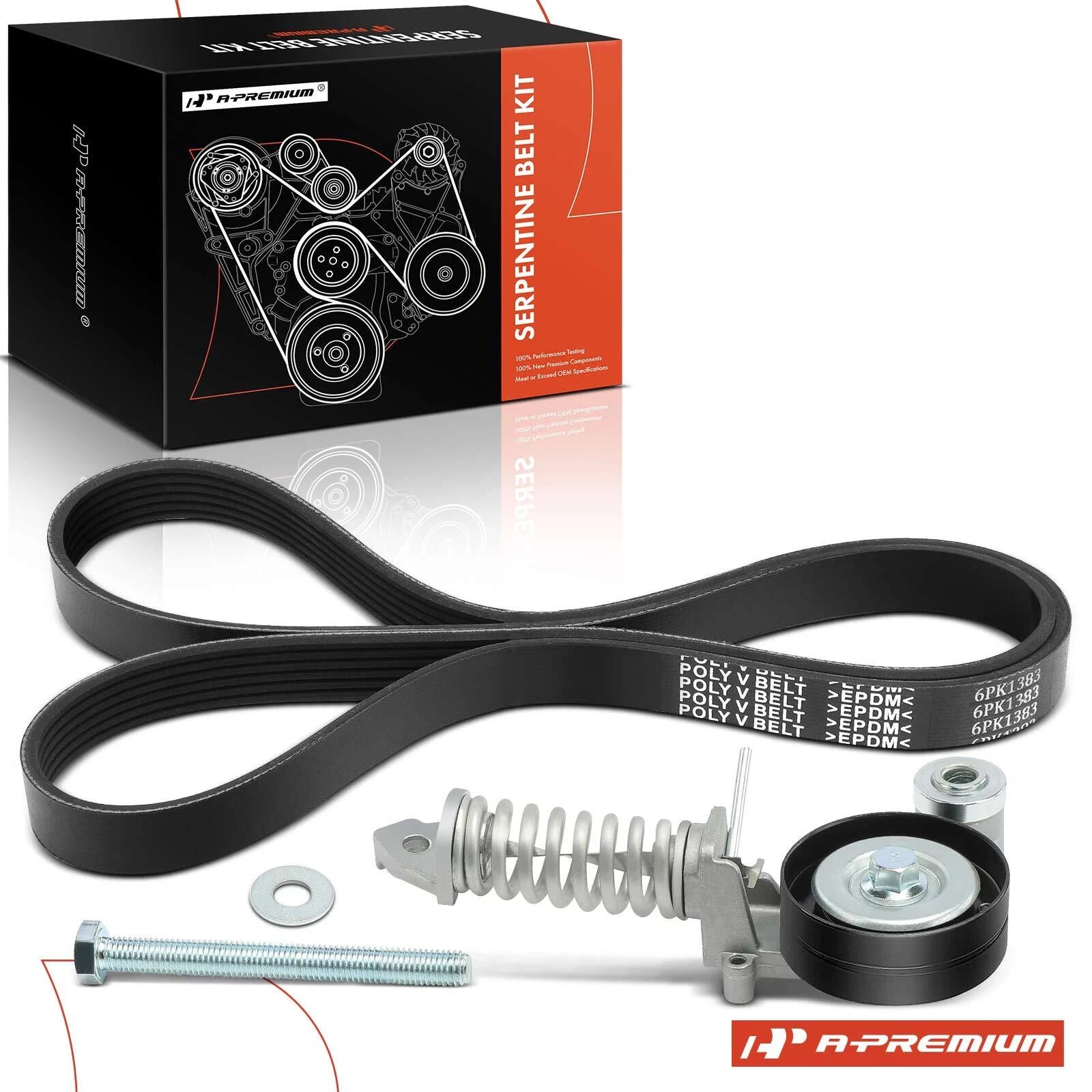 3X Serpentine Belt Drive Component Kit for Buick Encore, Chevy Sonic (2013–2020)