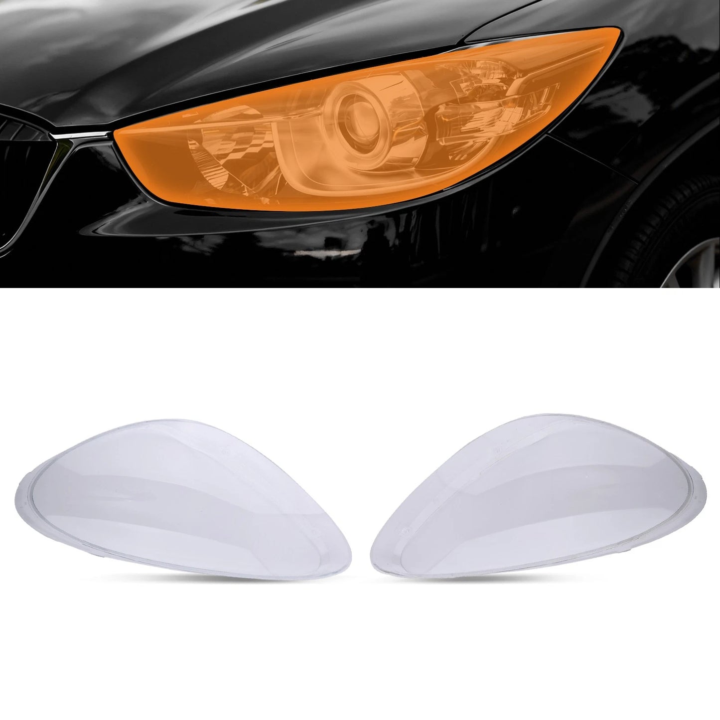 Headlight Lens Cover for Porsche Cayenne 958 (2011–2014)