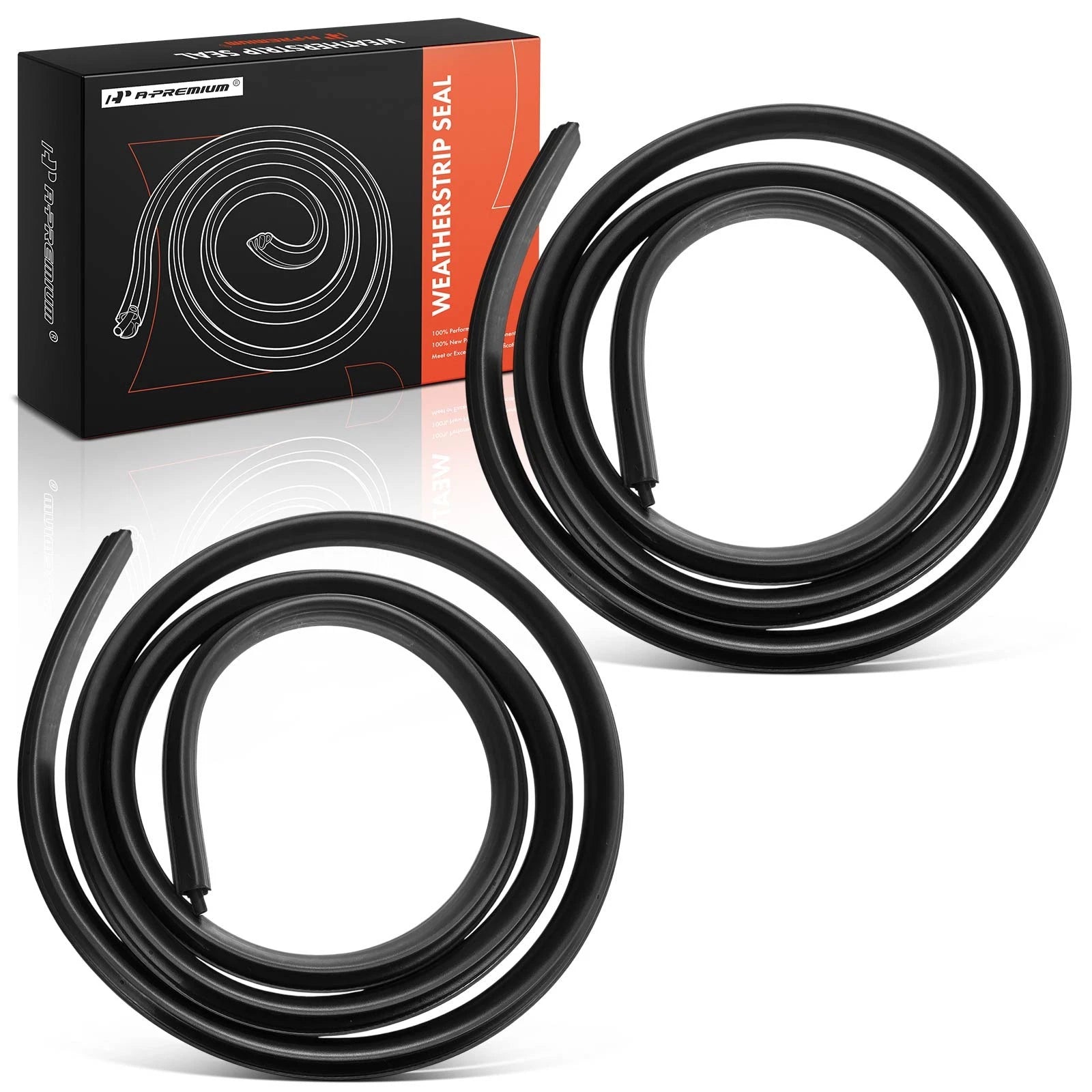 2X Rear Door Weatherstrip Seal for Chevy Suburban 1500