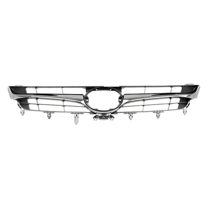 Replacement Black/Smoked Chrome Front Grille For 2015-2016 Toyota Camry Hybrid