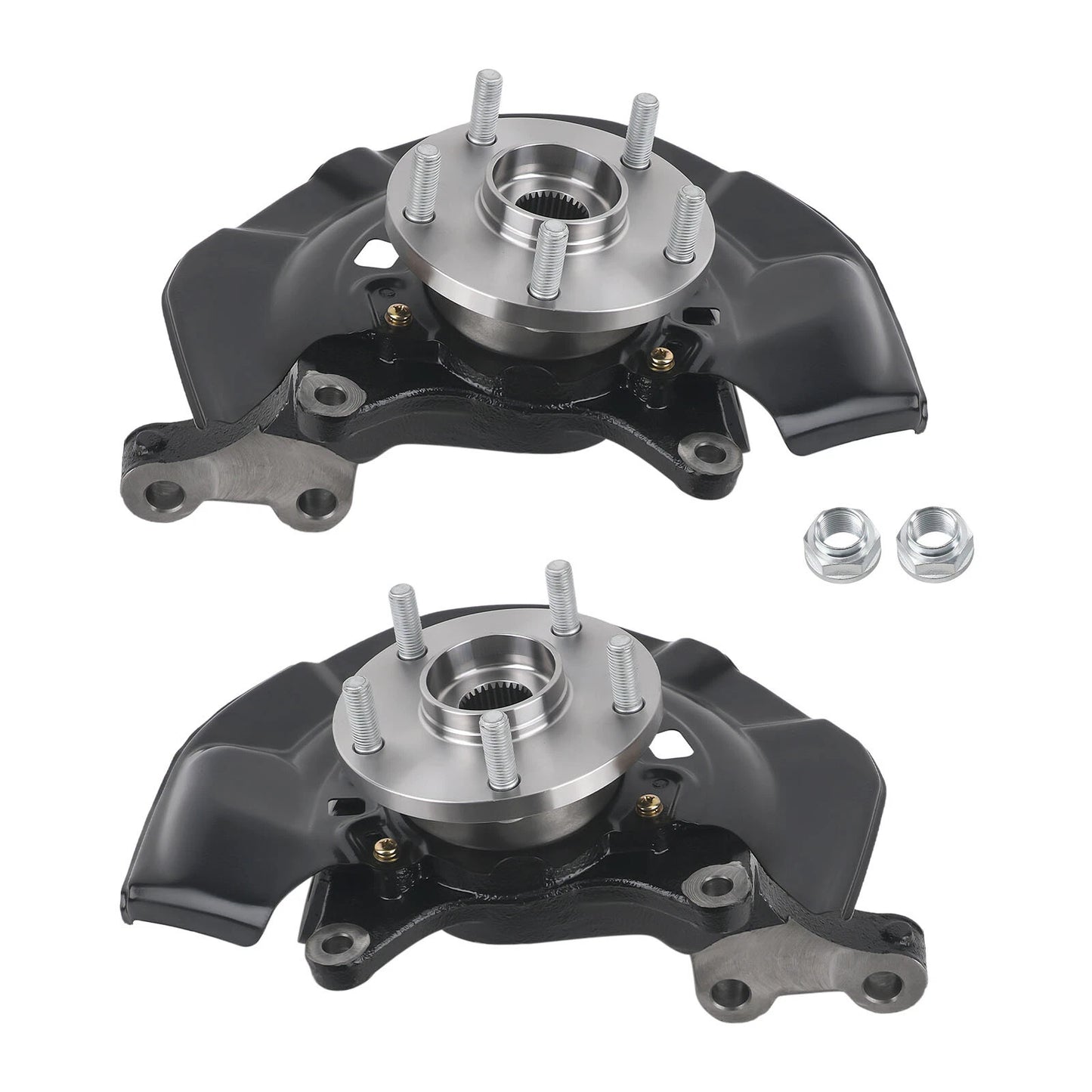 2x Front Wheel Hub Bearing Steering Knuckle Assembly for Toyota Sienna (2004–2010)