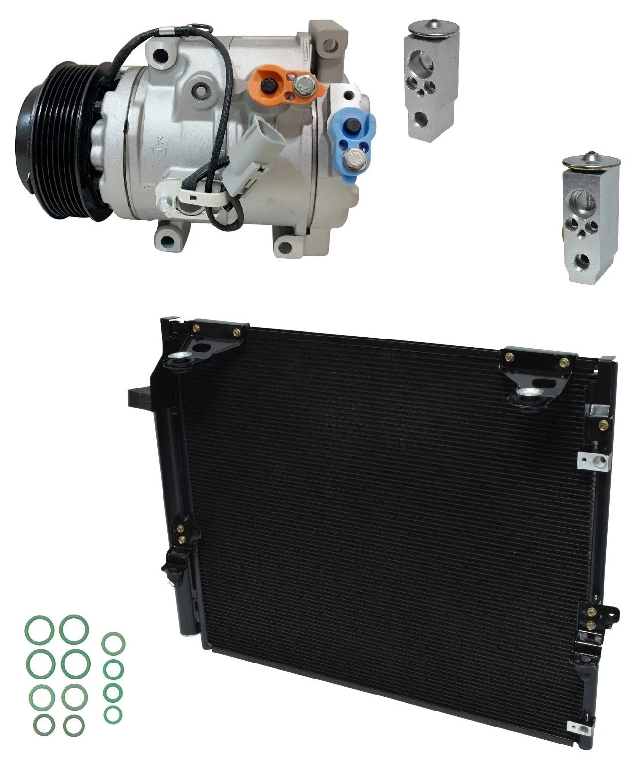 AC Compressor Kit With Condenser for Lexus LX570 5.7L (2016–2019)