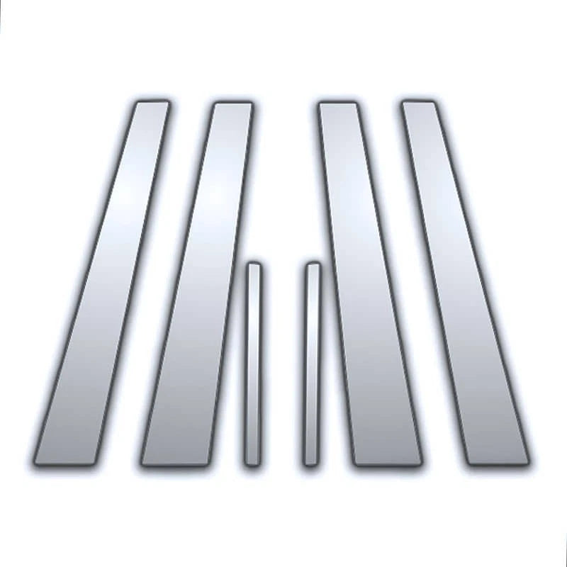 6Pc Chrome Pillar Post Covers Replacement for Acura RL (1996–2004)