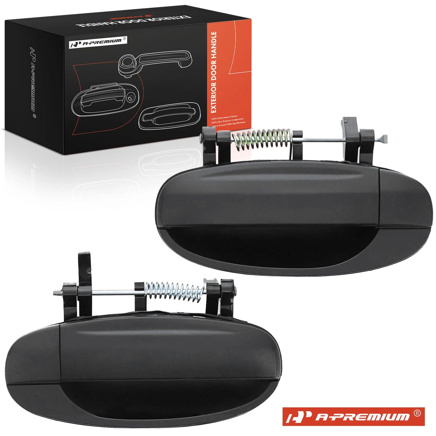 2X Rear Exterior Door Handle for Chevrolet Aveo (2004)