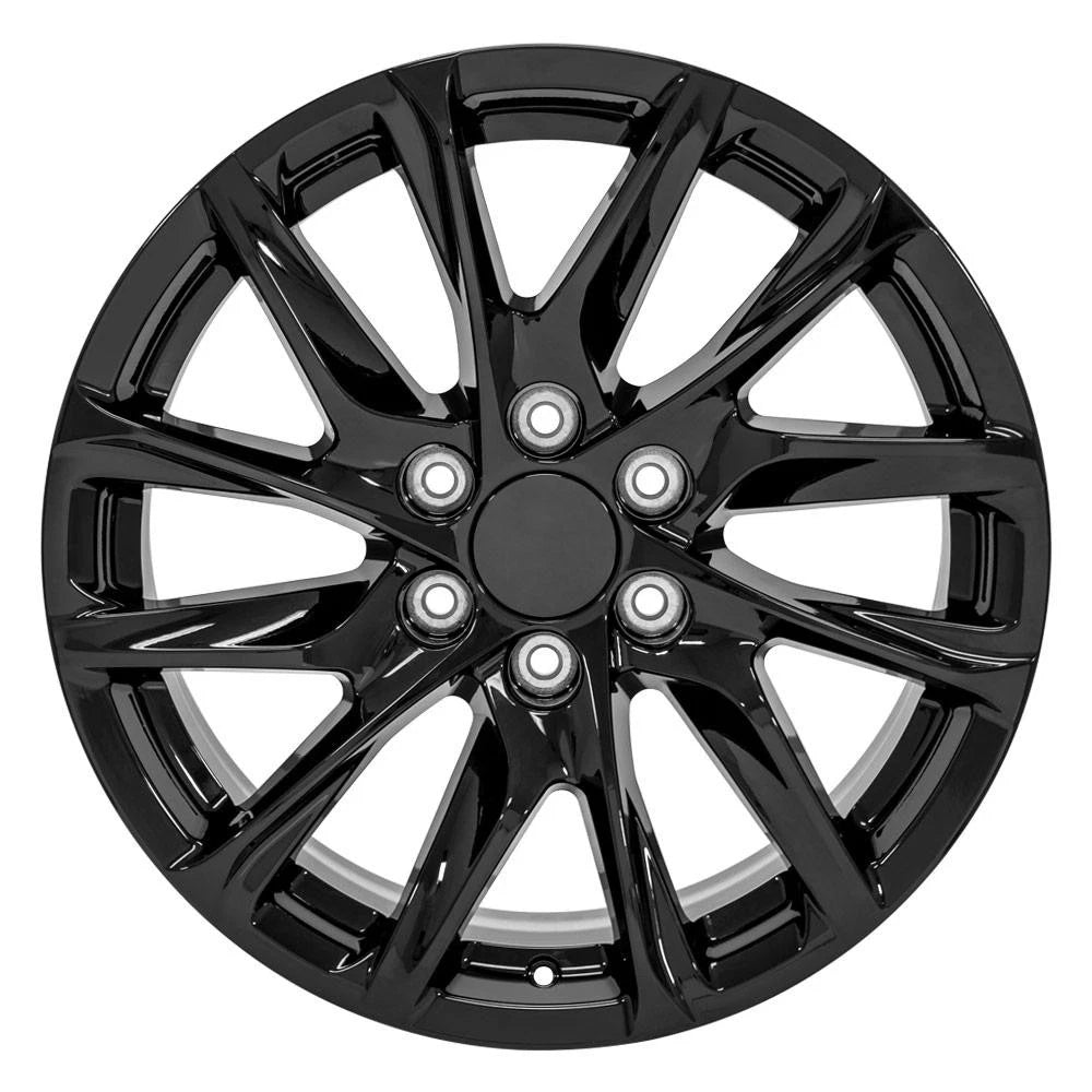 20 in Gloss Black Wheel Replacement for 1999–2024 Cadillac Escalade