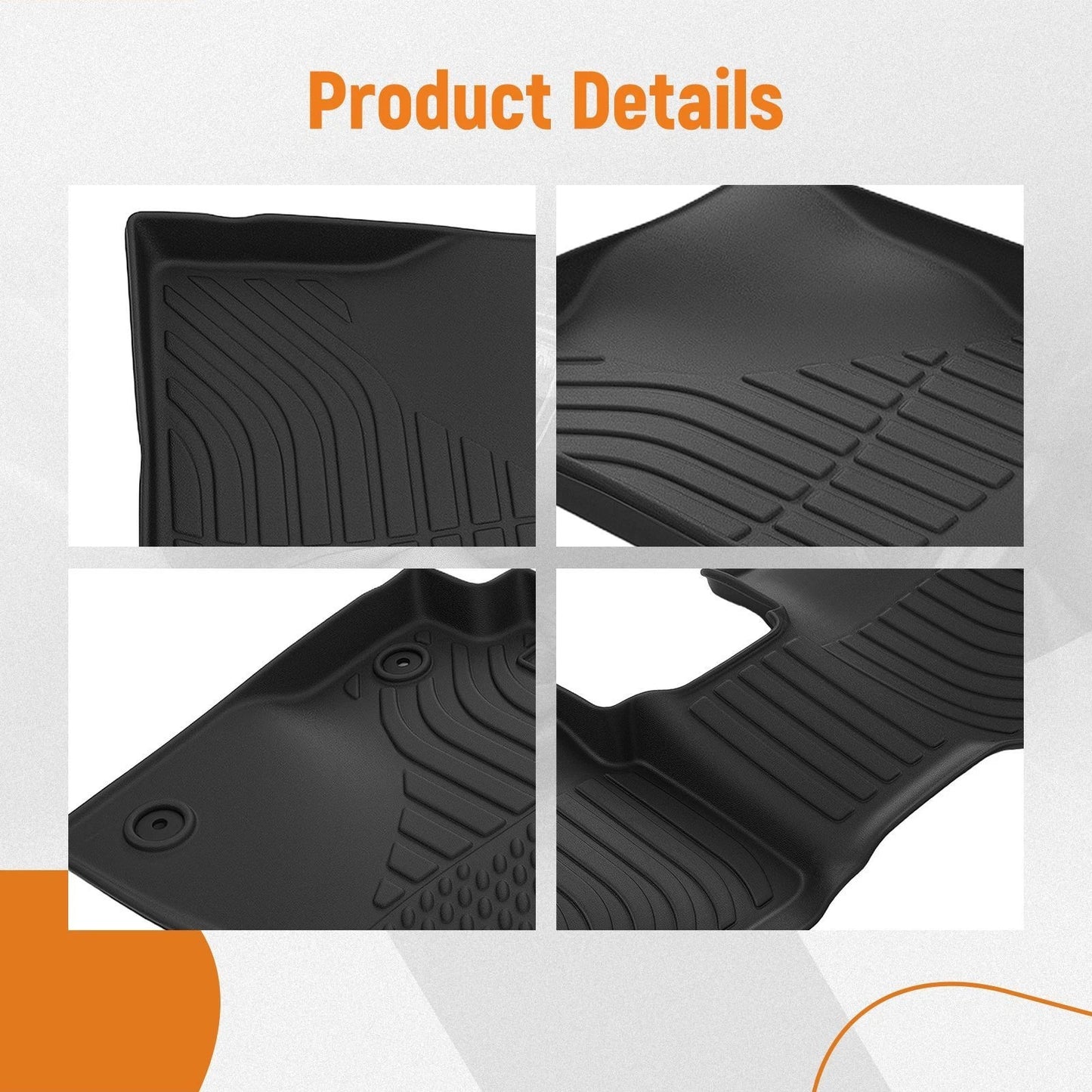 All Weather Floor Mats for Toyota Corolla (2009–2013) TPE Floor Liners