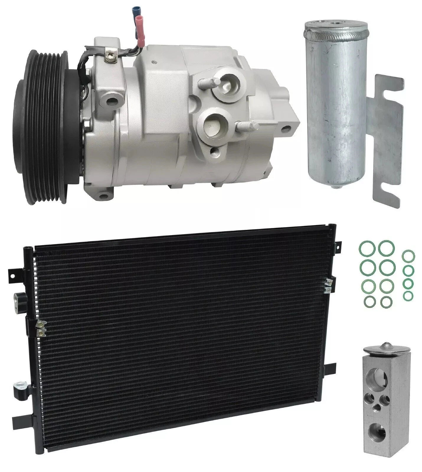 AC Compressor Kit With Condenser for Chrysler Pacifica 3.5L (2006–2008)