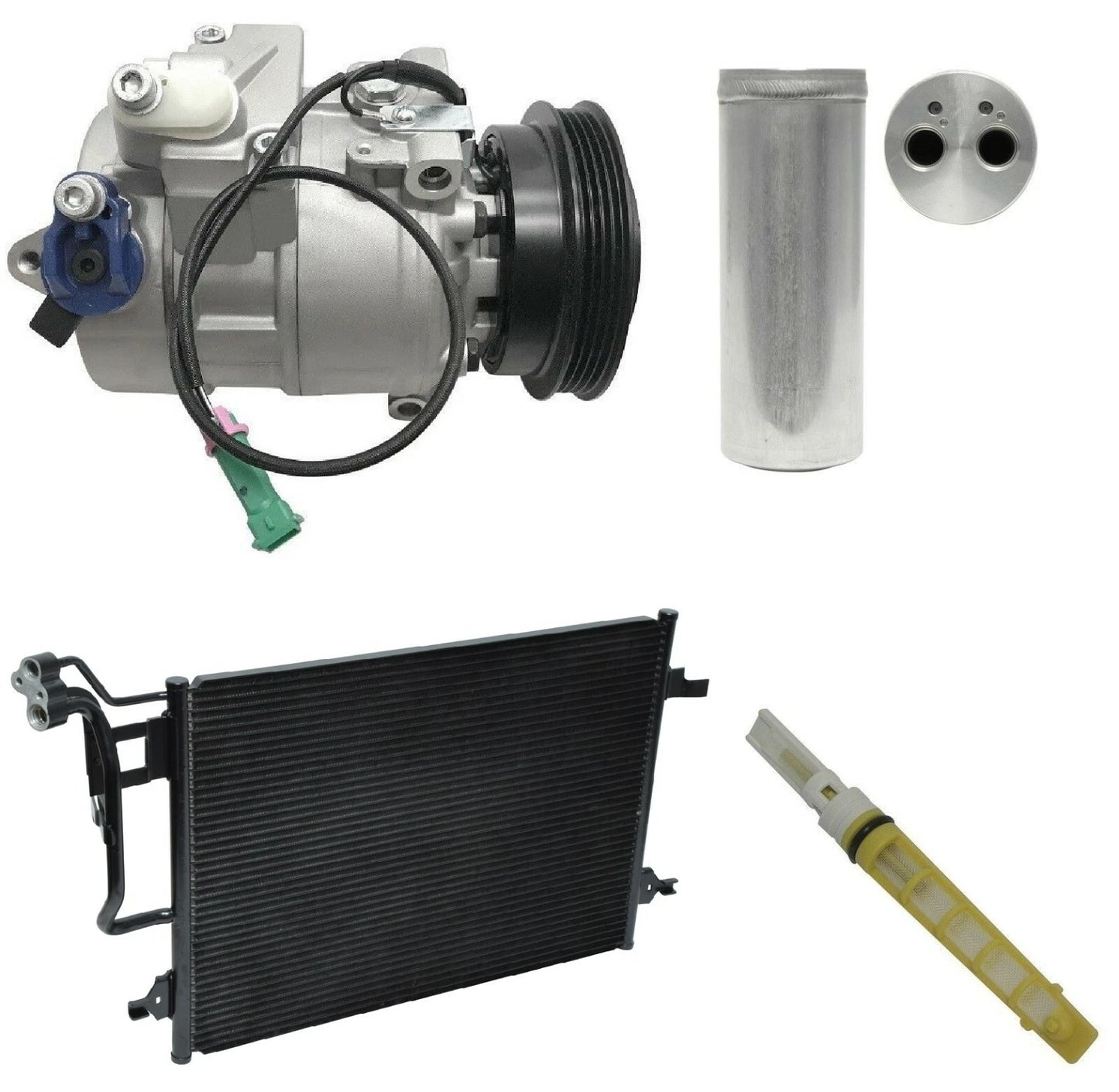 AC Compressor Kit With Condenser for Volkswagen Passat 1.8L (2004–2005)