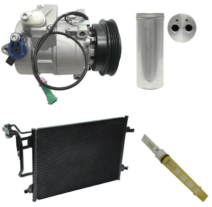 AC Compressor Kit With Condenser for Volkswagen Passat 1.8L (2004–2005)
