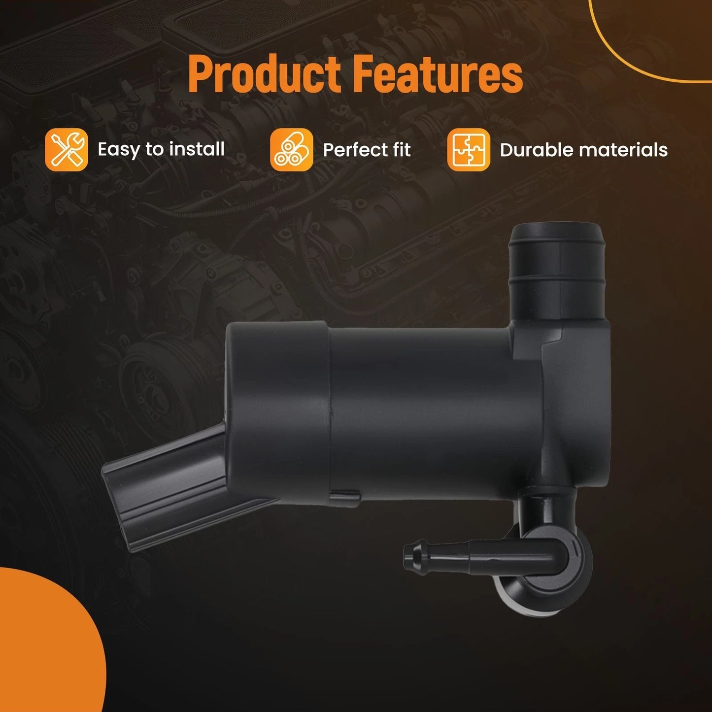 Front Washer Pump for Volvo V70 XC70 (2004–2016)