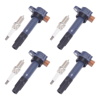 4x Ignition Coil and Spark Plug for Suzuki Grand Vitara (2009–2013)