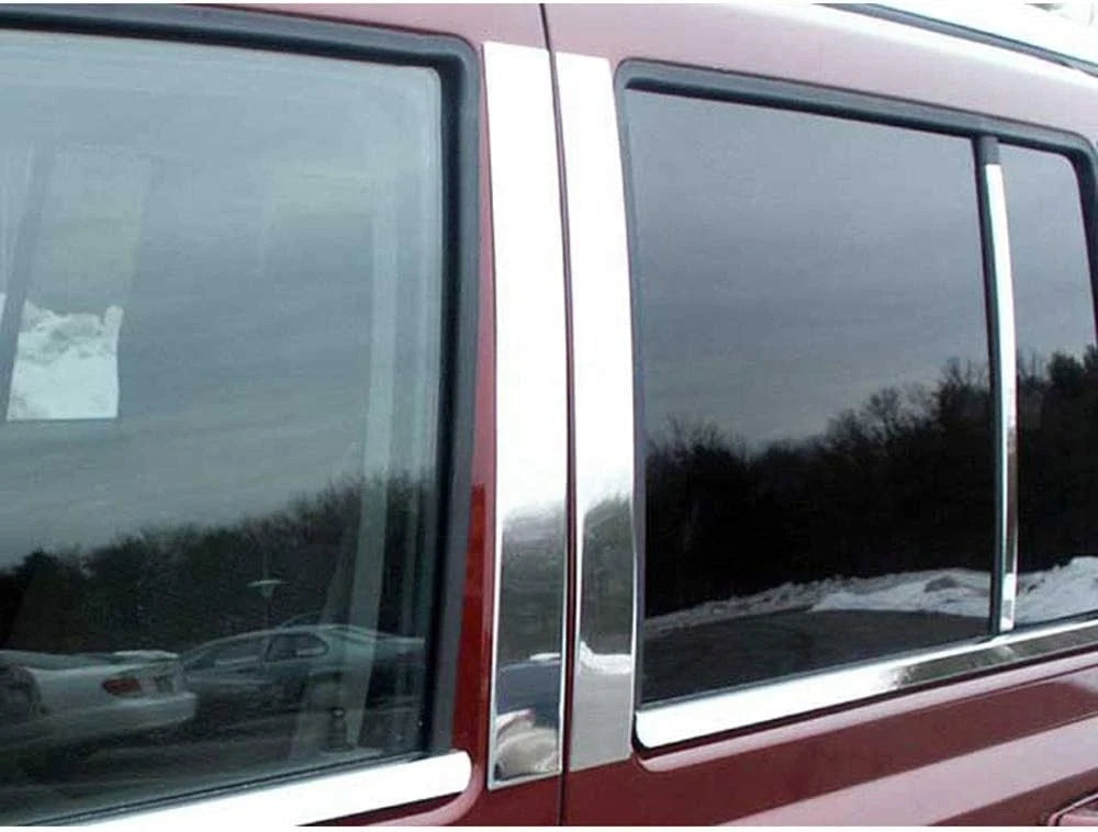 6pc. Luxury FX Chrome Pillar Post Trim for 2006-2010 Jeep Commander