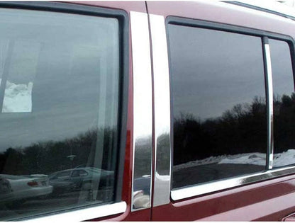 6pc. Luxury FX Chrome Pillar Post Trim for 2006-2010 Jeep Commander