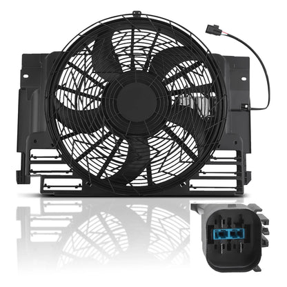 AC Radiator Condenser Cooling Fan Assy for BMW X5 (2000–2006)