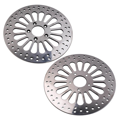2Pcs 11.8" Front Brake Rotor Disc for Harley-Davidson Dyna (2007–2017)