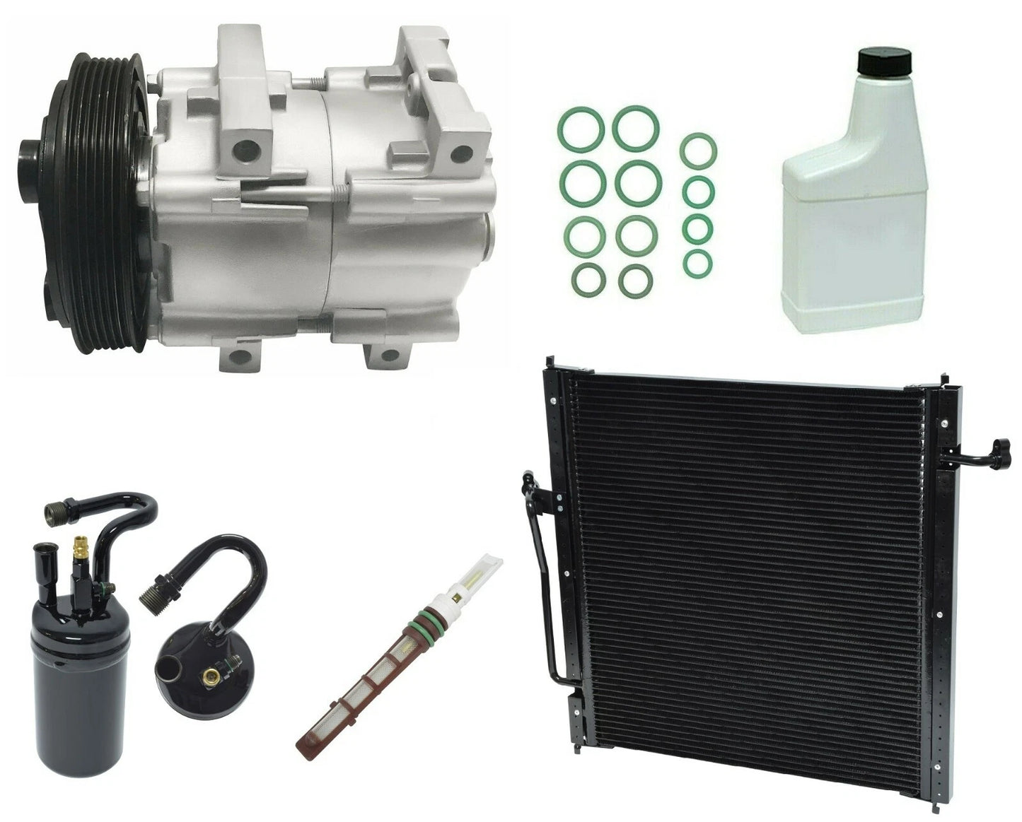 AC Compressor Replacement for Ford F150 (2004–2014) With Condenser