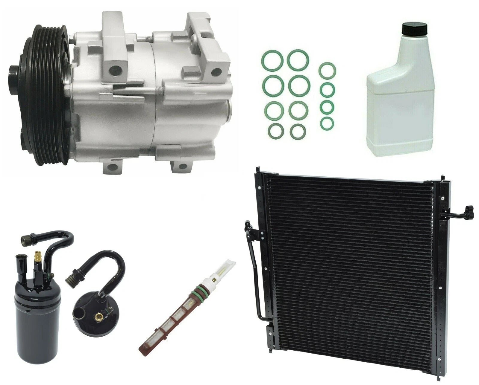 AC Compressor Replacement for Ford F150 (2004–2014) With Condenser