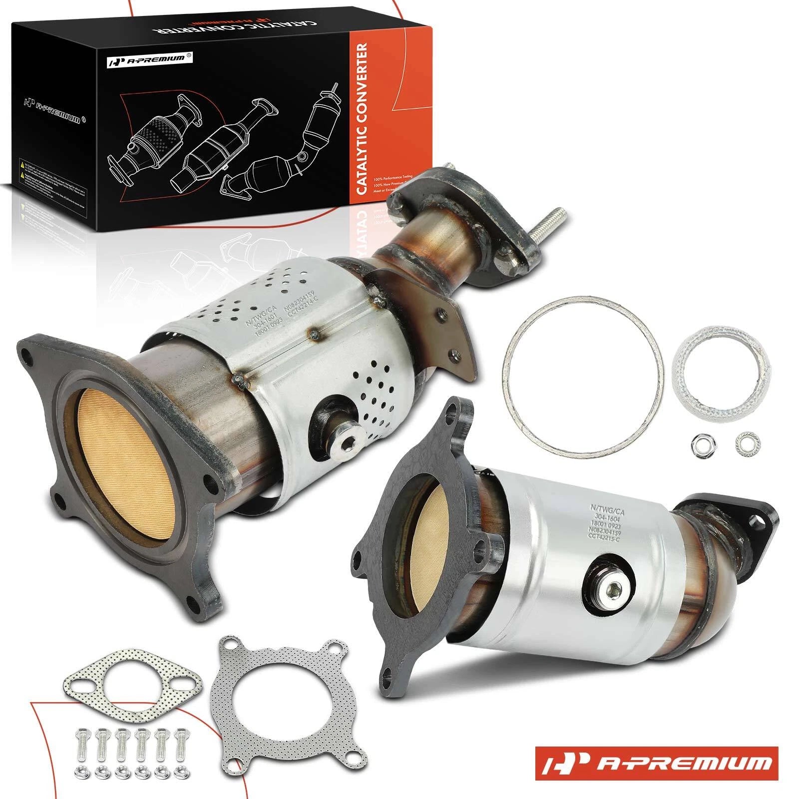 2X Front & Rear Catalytic Converter for Ford Fusion (2010–2012)