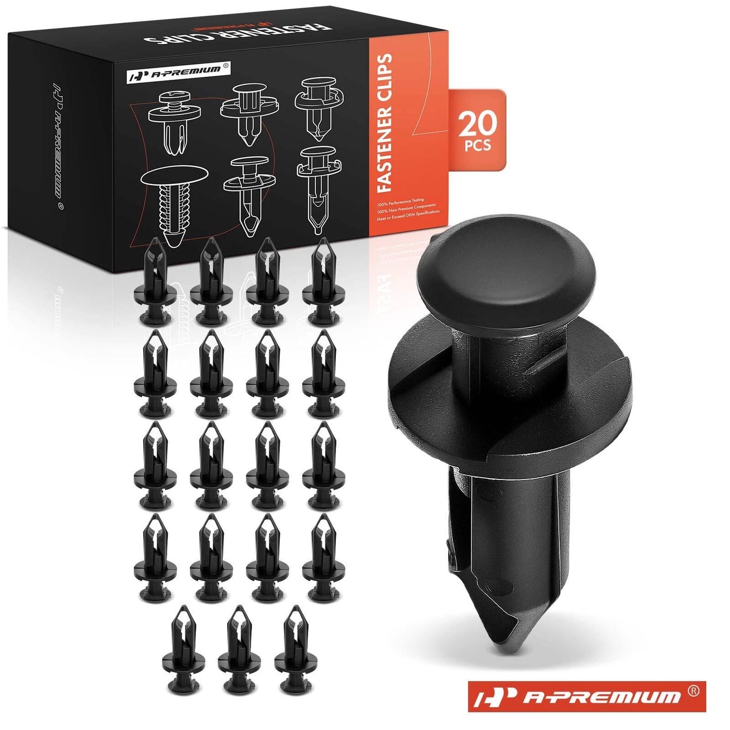 20Pcs 8mm Nylon Bumper Retainer Clips for Ford